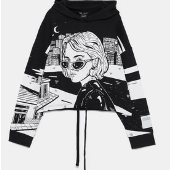 Zara Sweaters - ZARA x ANA MUSHELL SWEATSHIRT HOODIE LIMITED EDITION.SIZE MEDIUM